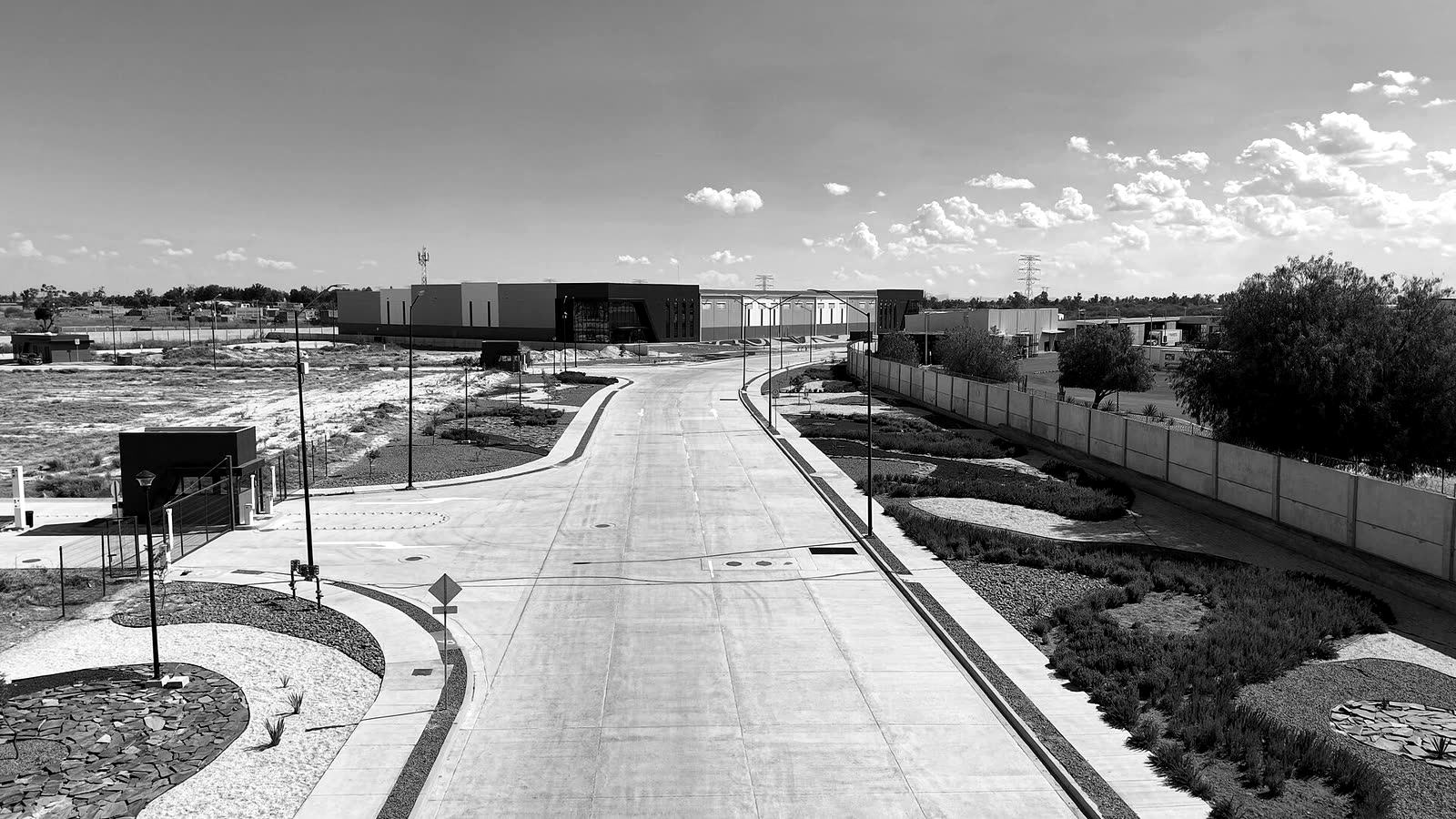 Parque industrial en León.